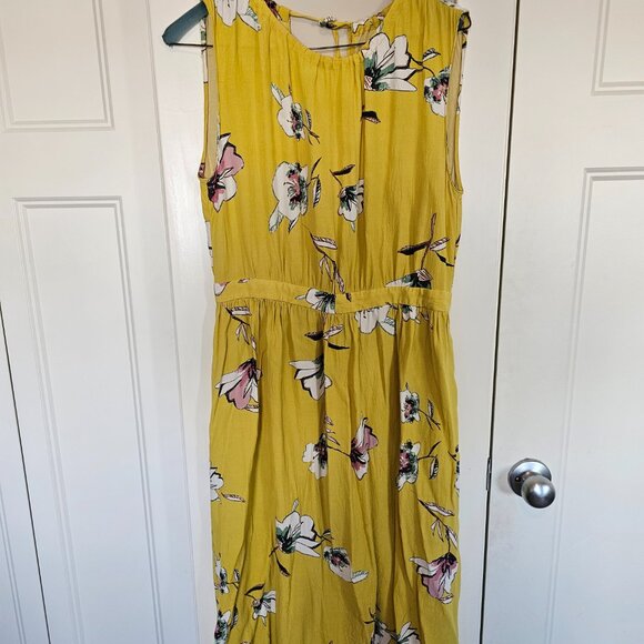 Zara Yellow Floral Summer Dress - Picture 4 of 4